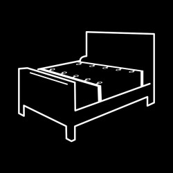 Fetish Submissive - Ensemble De Liens De Lit De Luxe Avec Doublure En Noprène